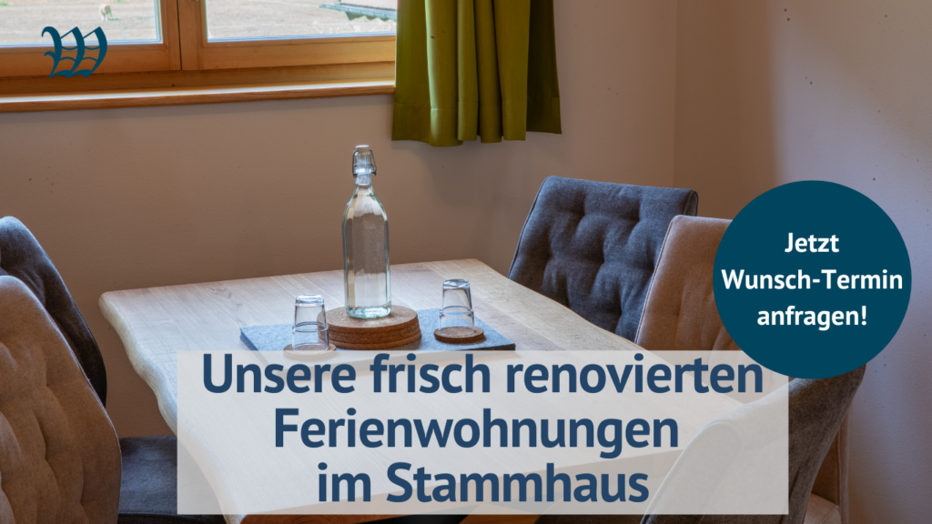 Frisch renovierte Ferienwohnungen auf dem Webermohof am Tegernsee